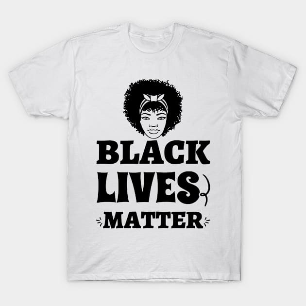 Black live matter T-Shirt by zebra13